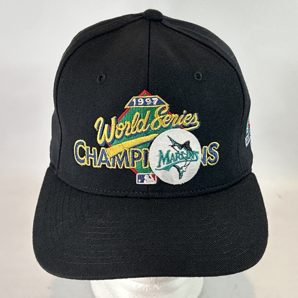 Vintage Florida Marlins Hat Snap Back New Era 1997 World Series Clubhouse Cap